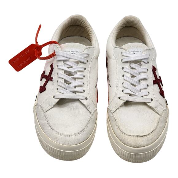 OFF-WHITE Vulc Low Canvas White Red Sneakers EU 40 US 7M 10W main image 5
